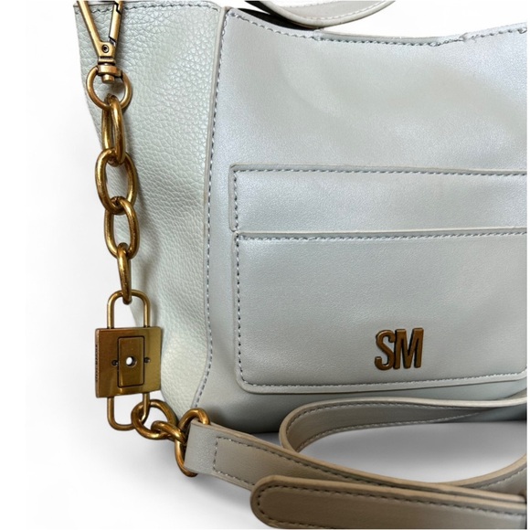 Steve Madden Sky Blue/Green Crossbody Bag with Gold Accents - Picture 2 of 5